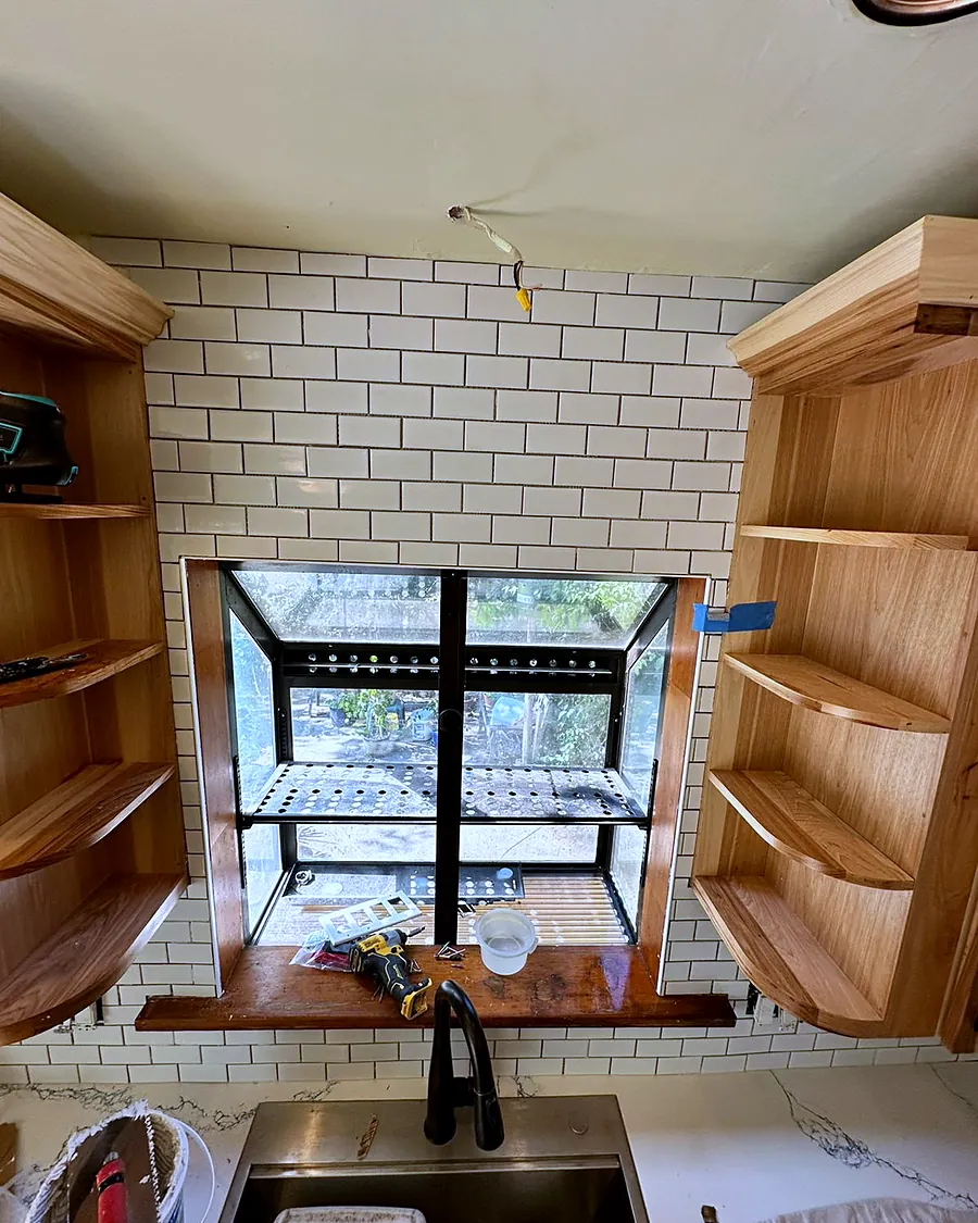 Kitchen backsplash — after
